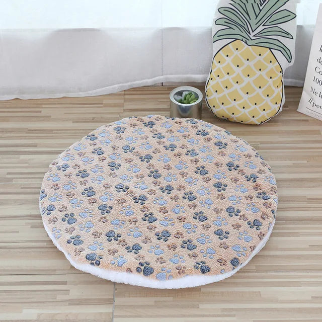 Plush Round Pet Bed