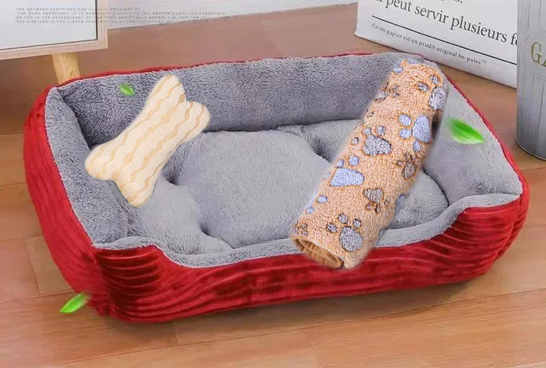 Pet Cushion Plush Kennel Bed