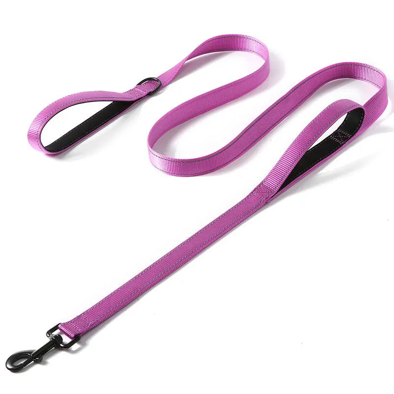 Heavy Duty Double Handle Nylon Dog Leash