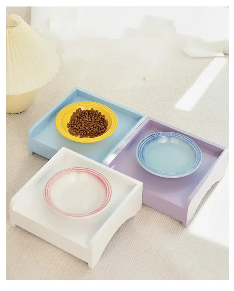 Extra Wide Raised Pet Food Bowl