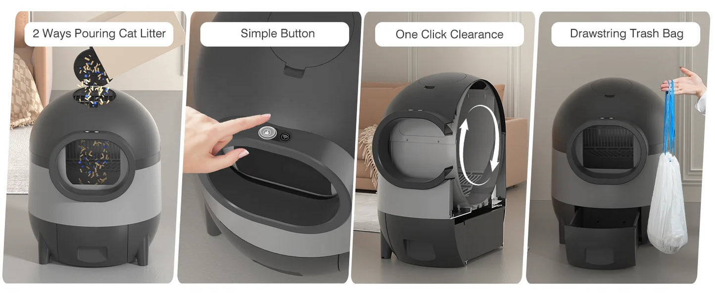 Self-Cleaning Automatic Cat Litter Box