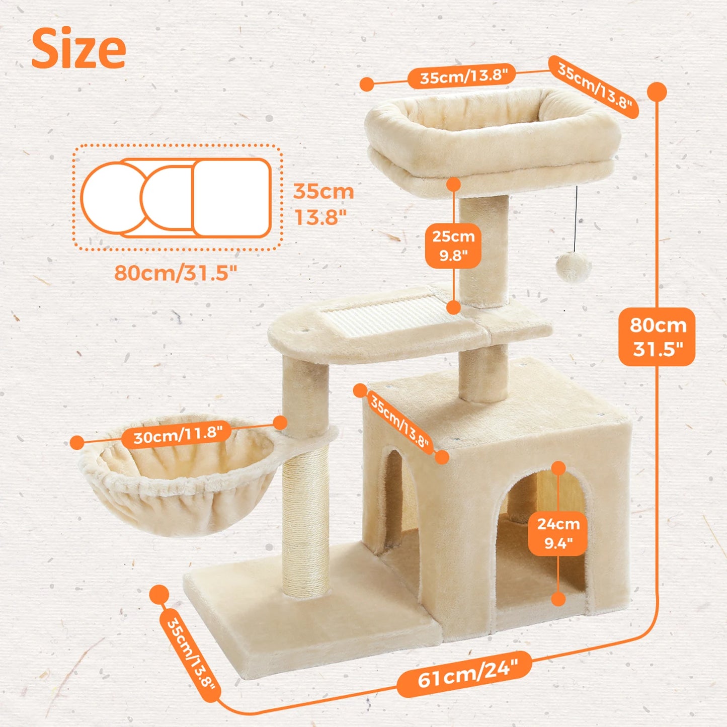 Cat tree Cat Tower for Indoor Cats