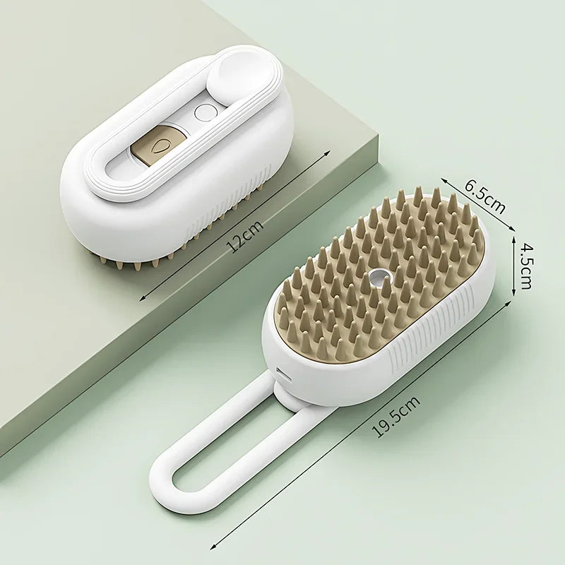 Pet Electric Steam Brush and Grooming Comb
