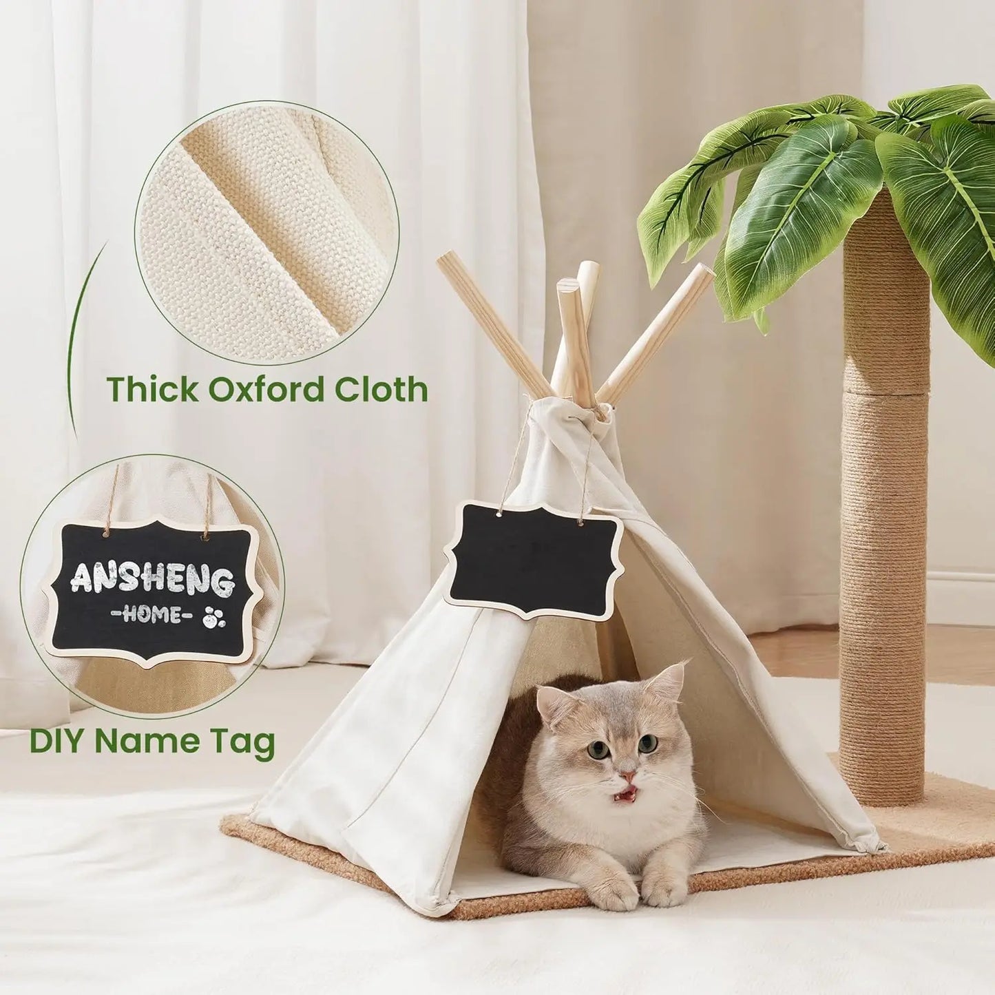 Scratching Post with Teepee Cat Tree