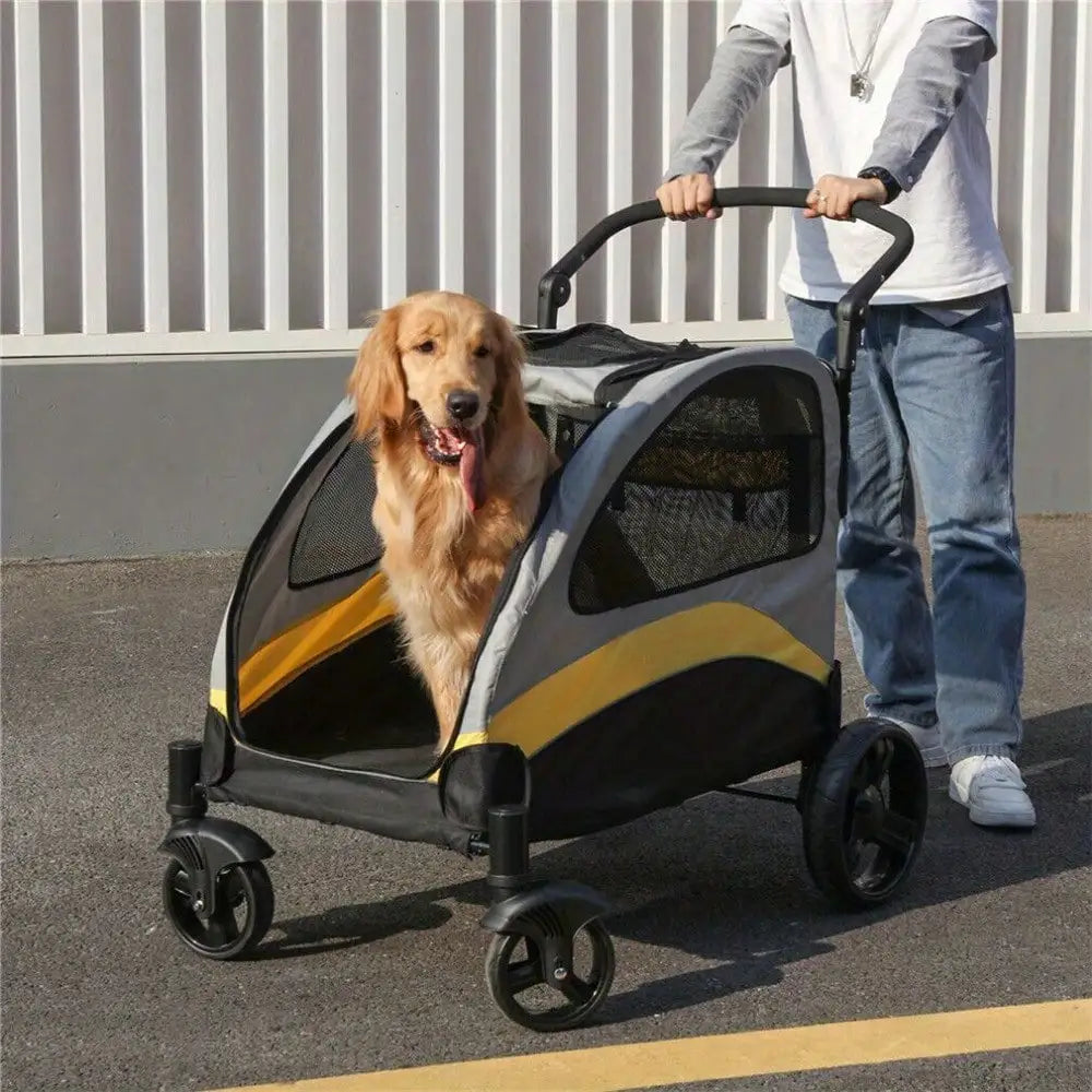Foldable XX-Large Dog Pet Mobile Stroller