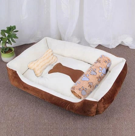 Pet Cushion Plush Kennel Bed
