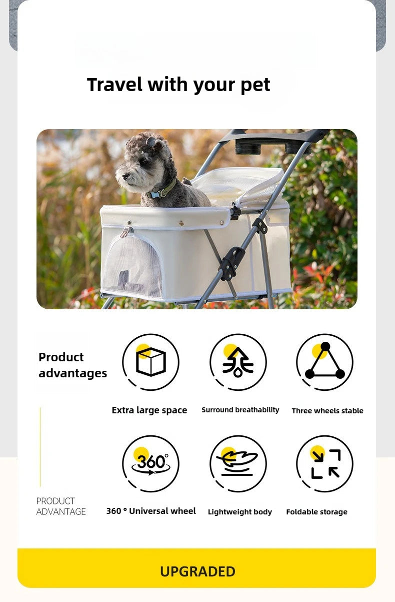Three-wheel Pet Stroller