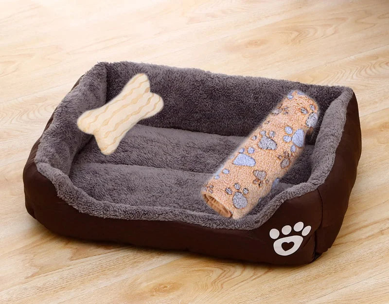 Pet Cushion Plush Kennel Bed