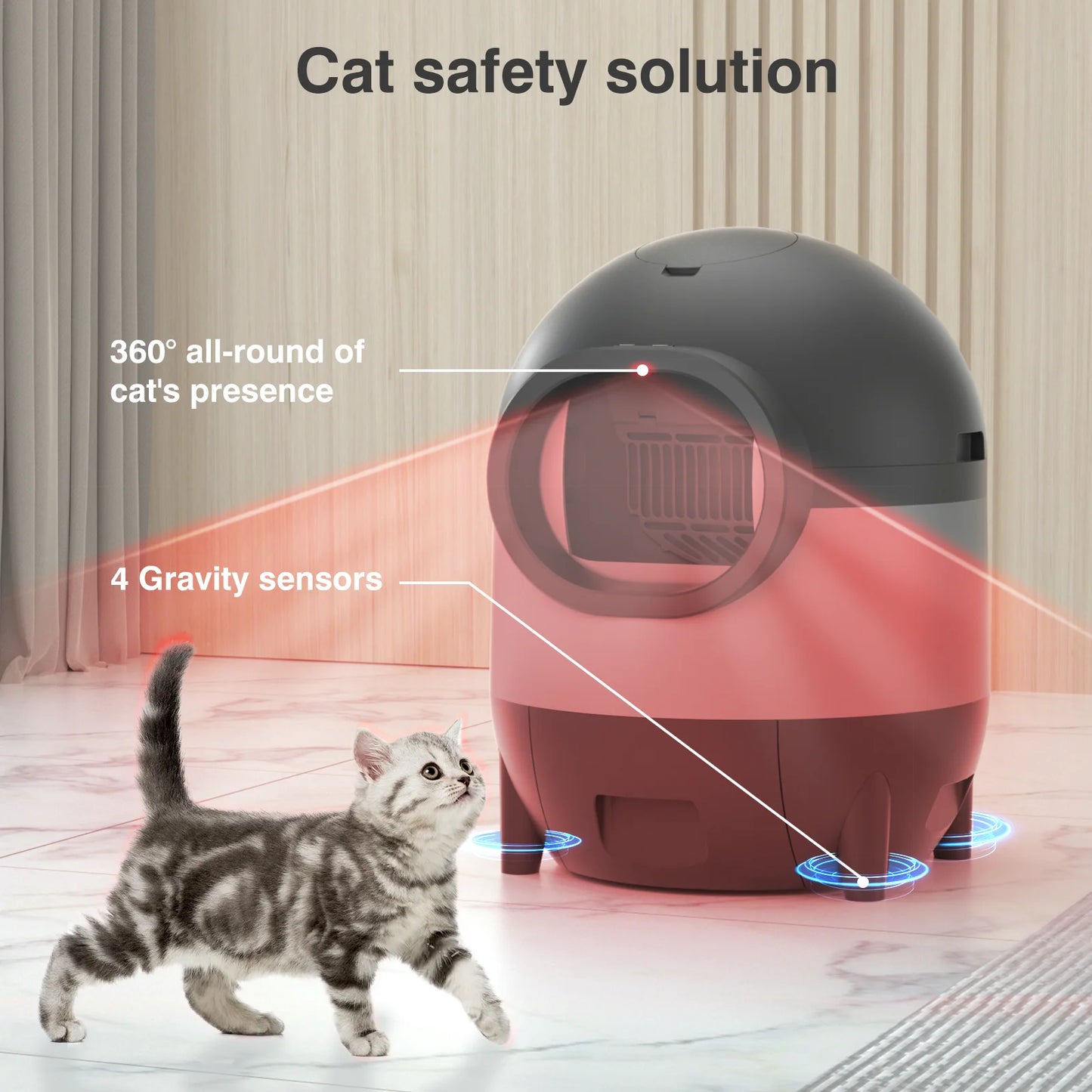 Self-Cleaning Automatic Cat Litter Box