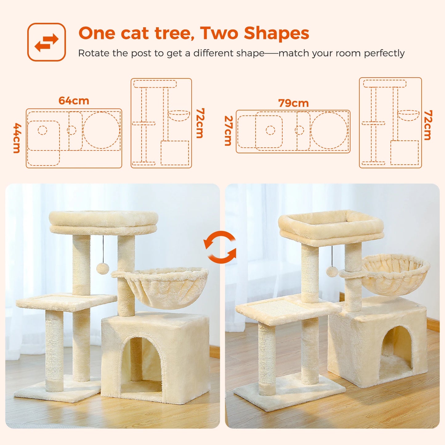 Cat tree Cat Tower for Indoor Cats