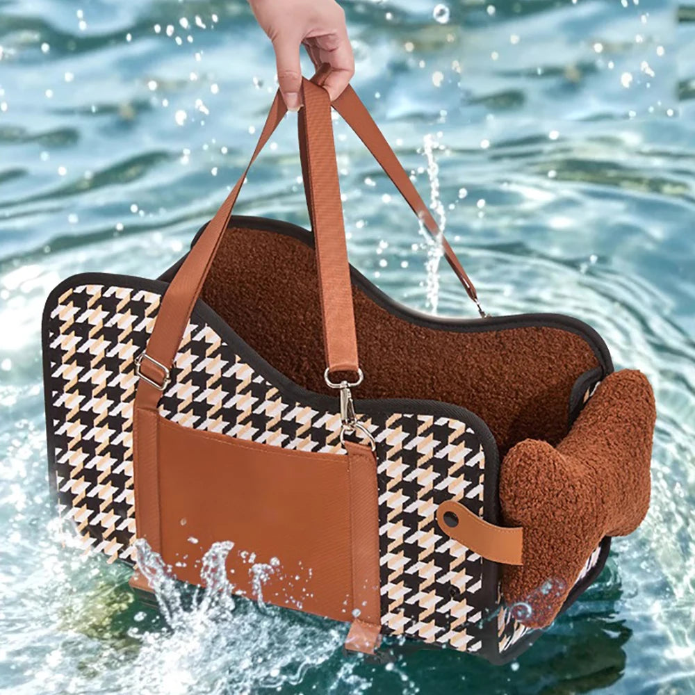 Upgraded Foldable Pet Carrier for Cats and Dogs, Portable Soft-Sided Travel  BBreathable Mesh, Safety Strap for small Dogs