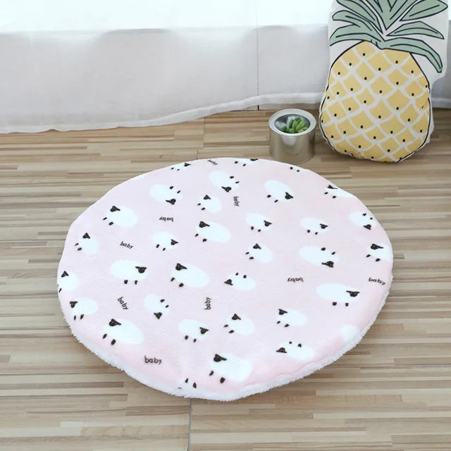 Plush Round Pet Bed