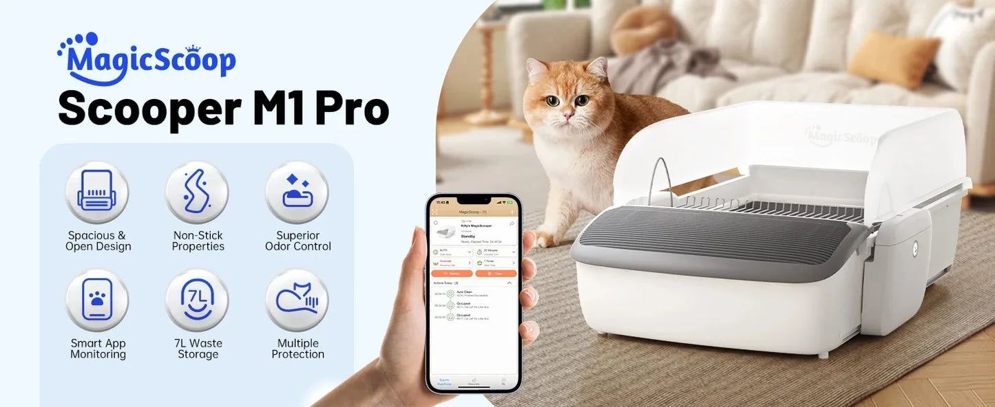 Automatic Smart Self-Cleaning Cat Litter Tray
