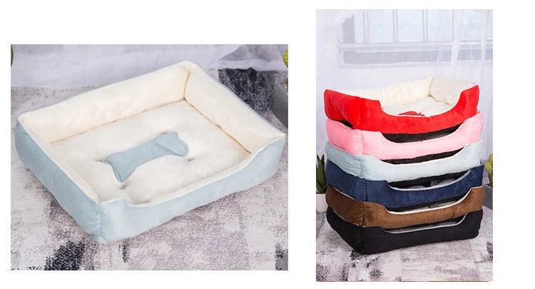 Pet Cushion Plush Kennel Bed