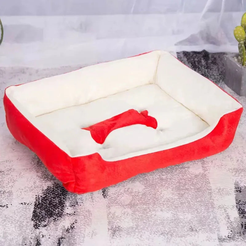 Pet Cushion Plush Kennel Bed