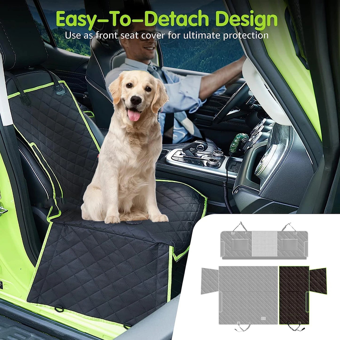 Pet Rear Seat Car Waterproof Cushion