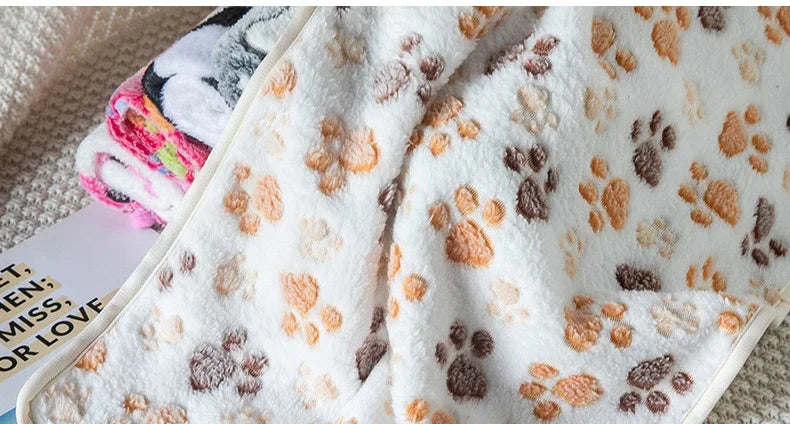 Coral Fleece Pet Sleeping Blanket Bed