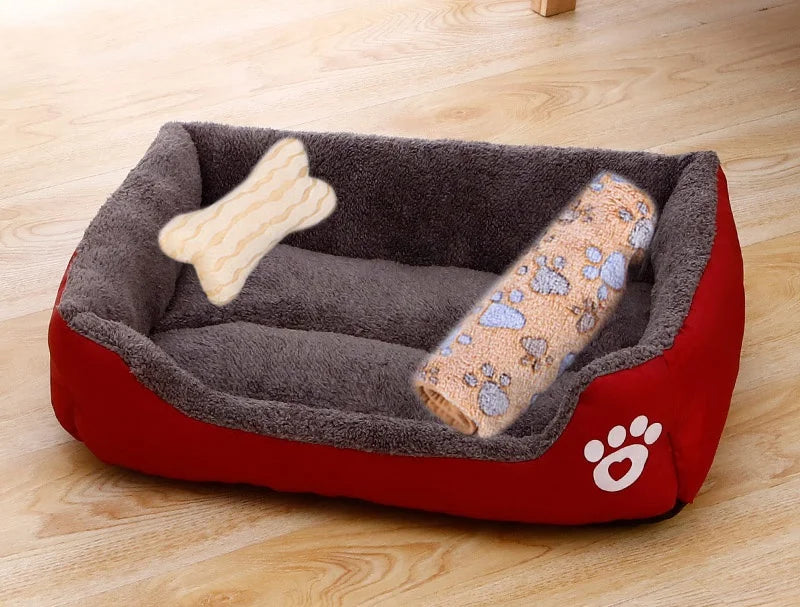 Pet Cushion Plush Kennel Bed
