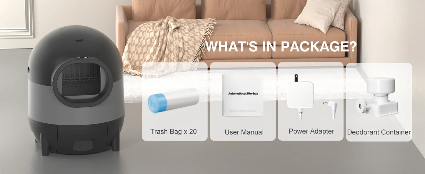 Self-Cleaning Automatic Cat Litter Box