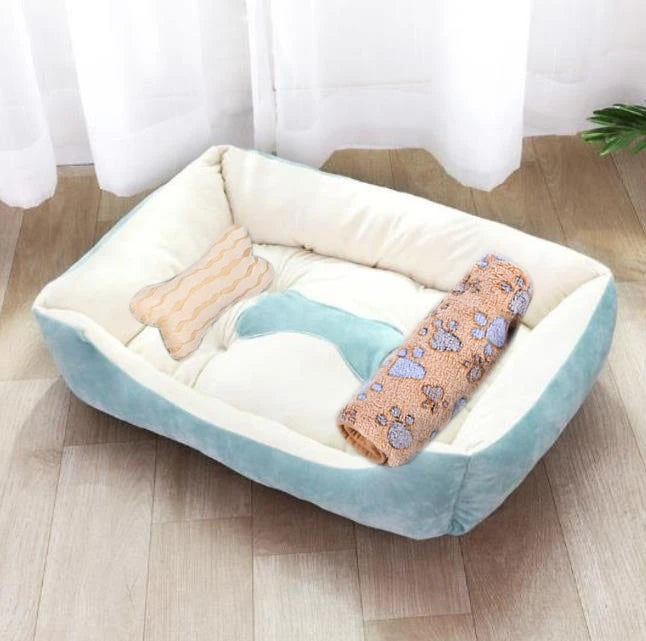 Pet Cushion Plush Kennel Bed