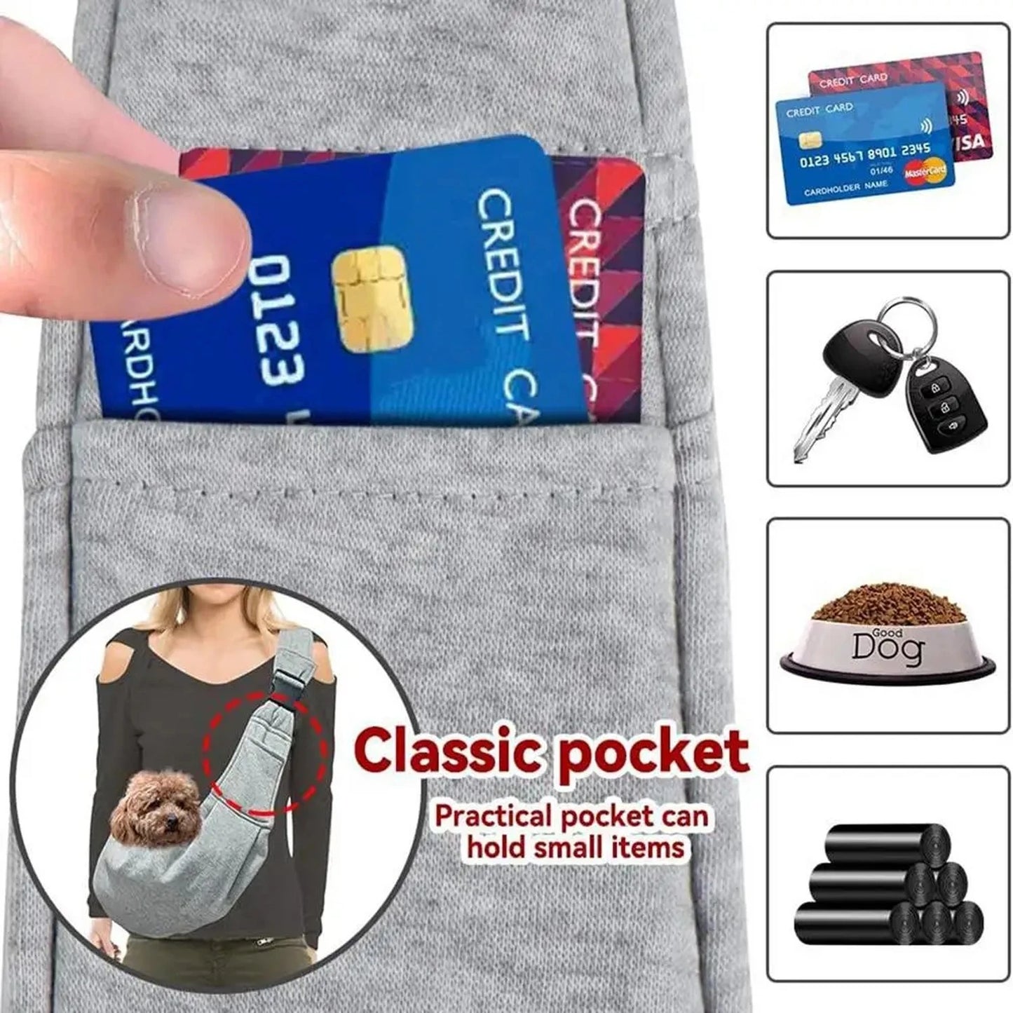 Small Pet Sling Holder