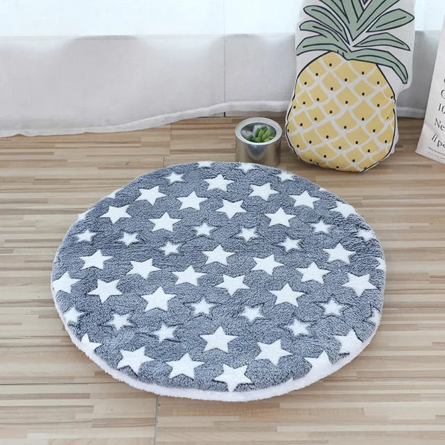 Plush Round Pet Bed