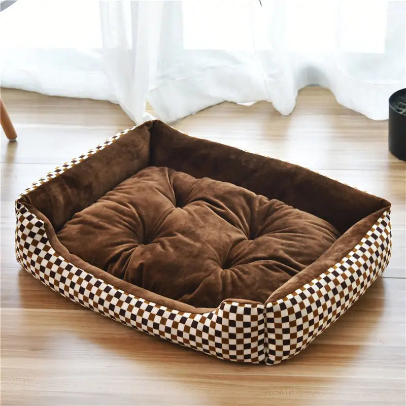 Pet Cushion Plush Kennel Bed