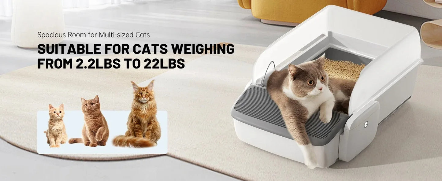 Automatic Smart Self-Cleaning Cat Litter Tray