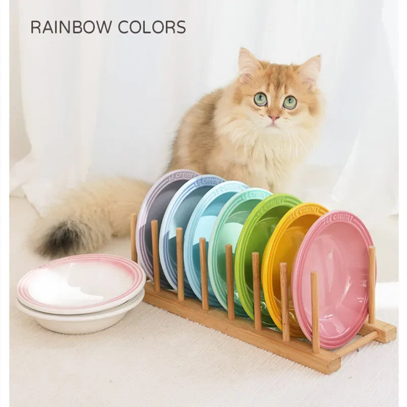 Extra Wide Raised Pet Food Bowl