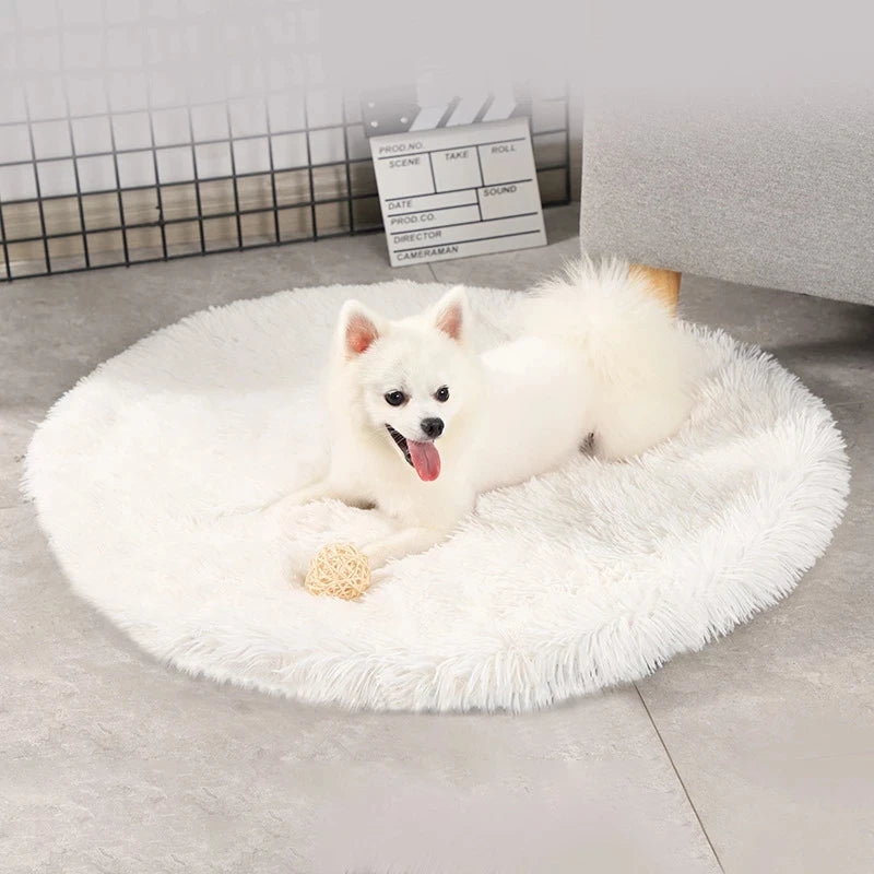 Plush Round Pet Bed