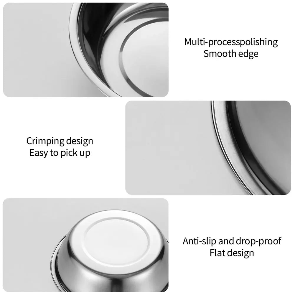 Large Capacity Stainless Steel Pet Feeding Bowl