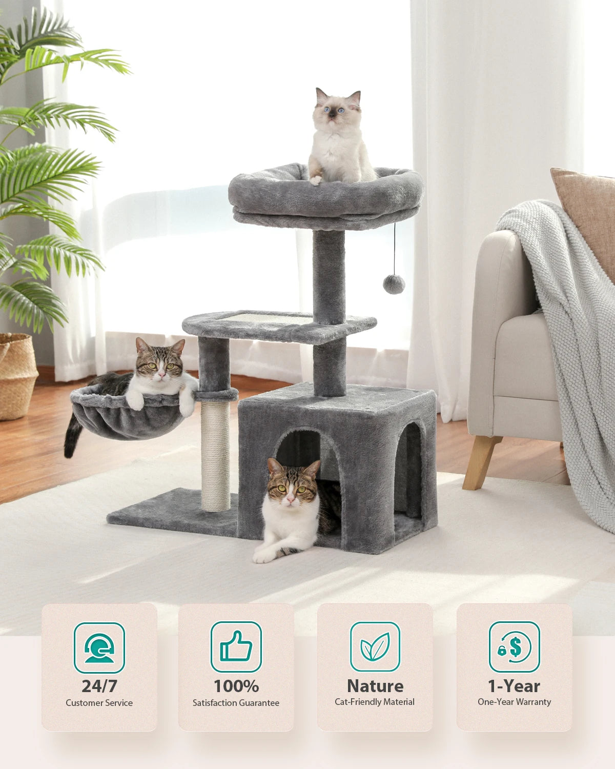 Cat tree Cat Tower for Indoor Cats