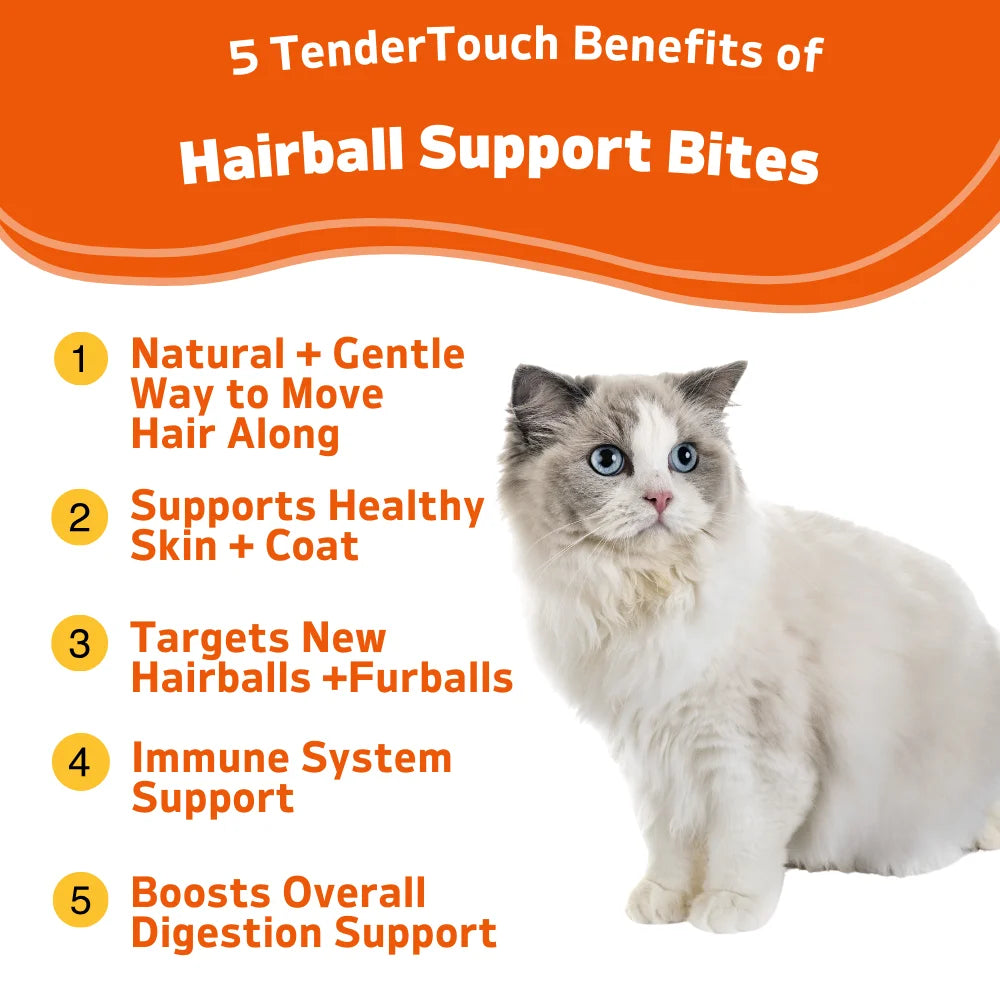 TenderTouch Cat Hairball Support Treats