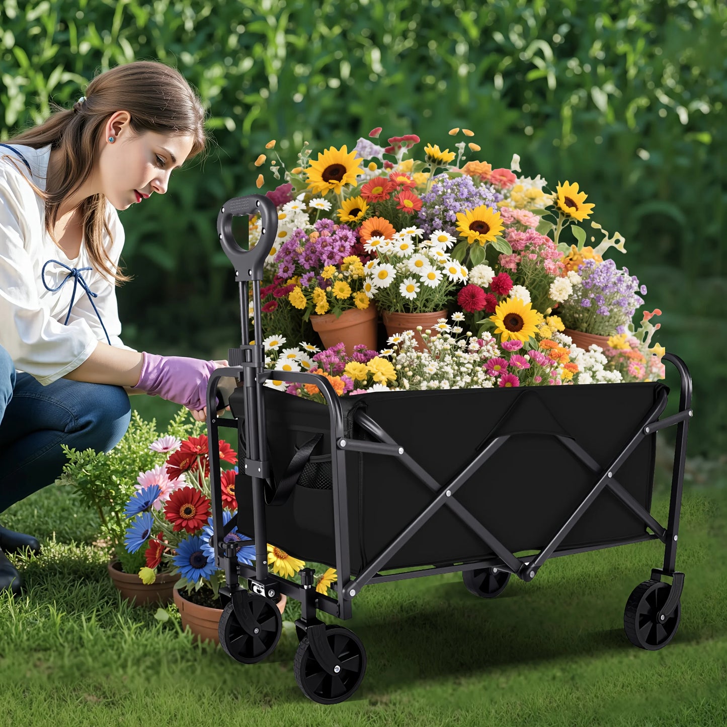 Heavy-Duty All-Terrain Folding Cart