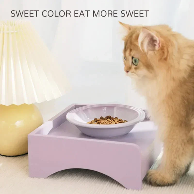 Extra Wide Raised Pet Food Bowl