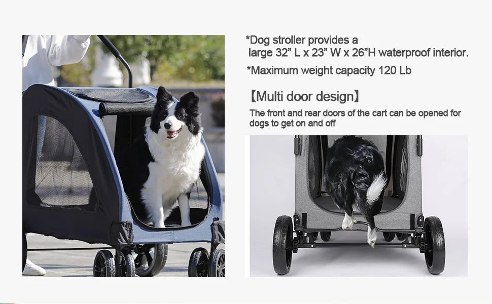 Big Wheels Pet Trolley Stroller