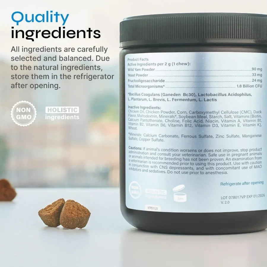 Dog Probiotic Chews for Digestive and Gut Health