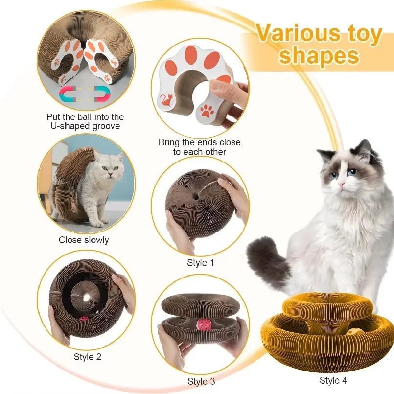 Kitten Curl Foldable Magic Organ Toy