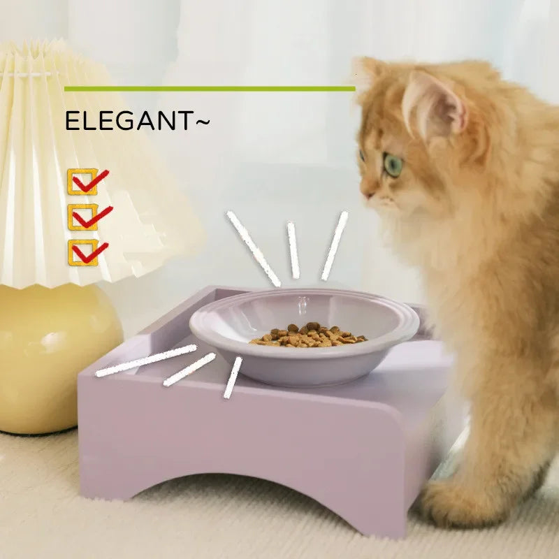 Extra Wide Raised Pet Food Bowl