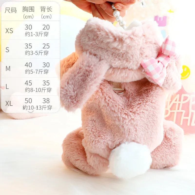 Soft Pet Rabbit Ears Cute Puppy Pajamas